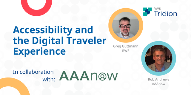 Webinar banner: 'Accessibility and the Digital Traveler Experience' in collaboration with AAAnow