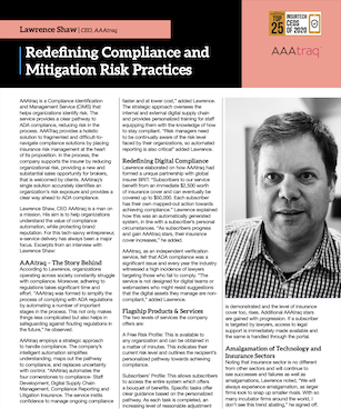 AAAtraq top25, InsurTech - cornerstones to ADA compliance
