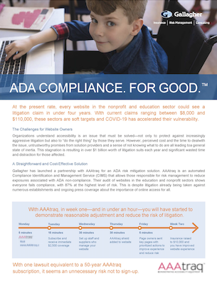 Gallagher and ADA Compliance, with AAAtraq